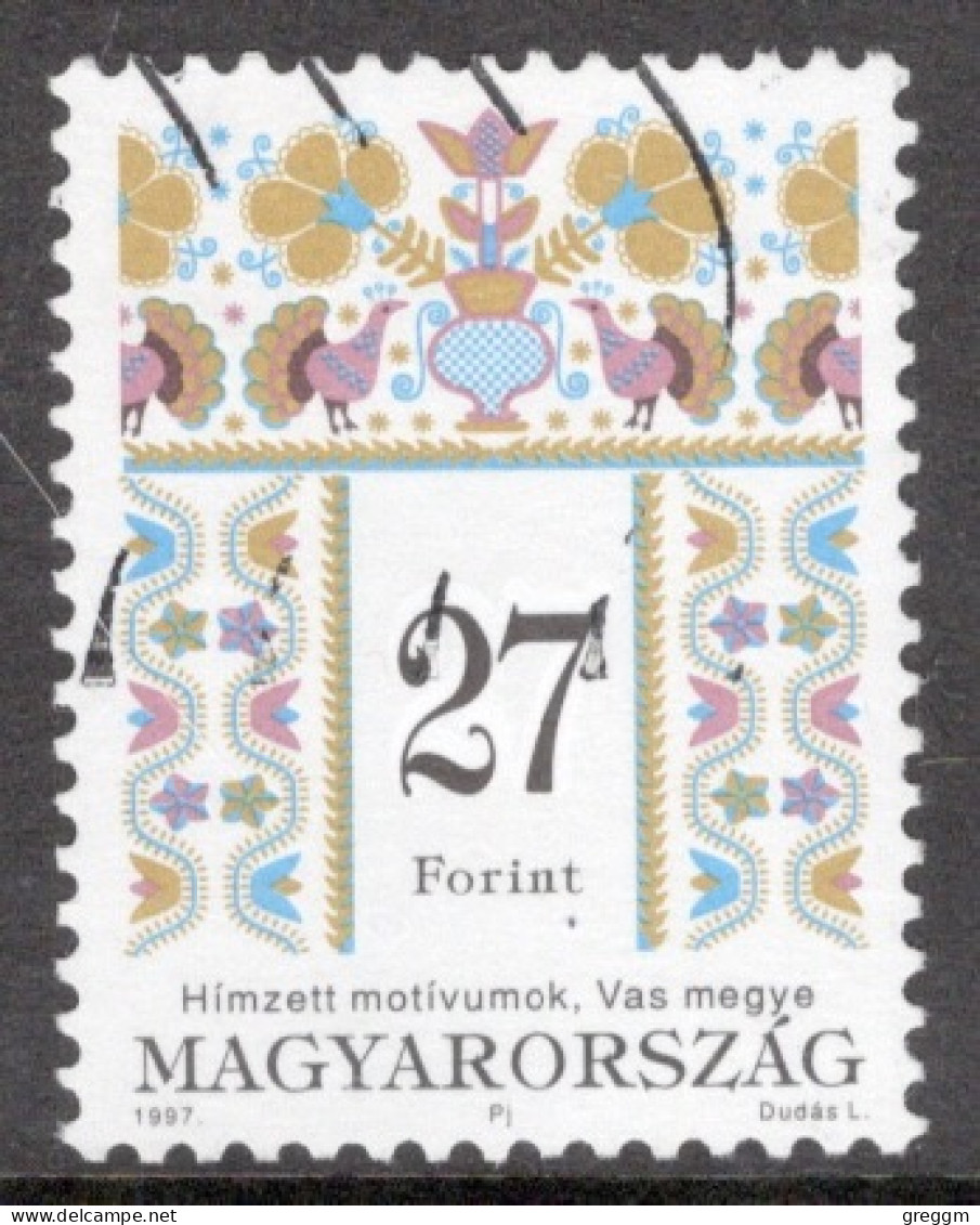 Hungary 1997  Single Stamp Celebrating  Folklore Motives In Fine Used - Usado