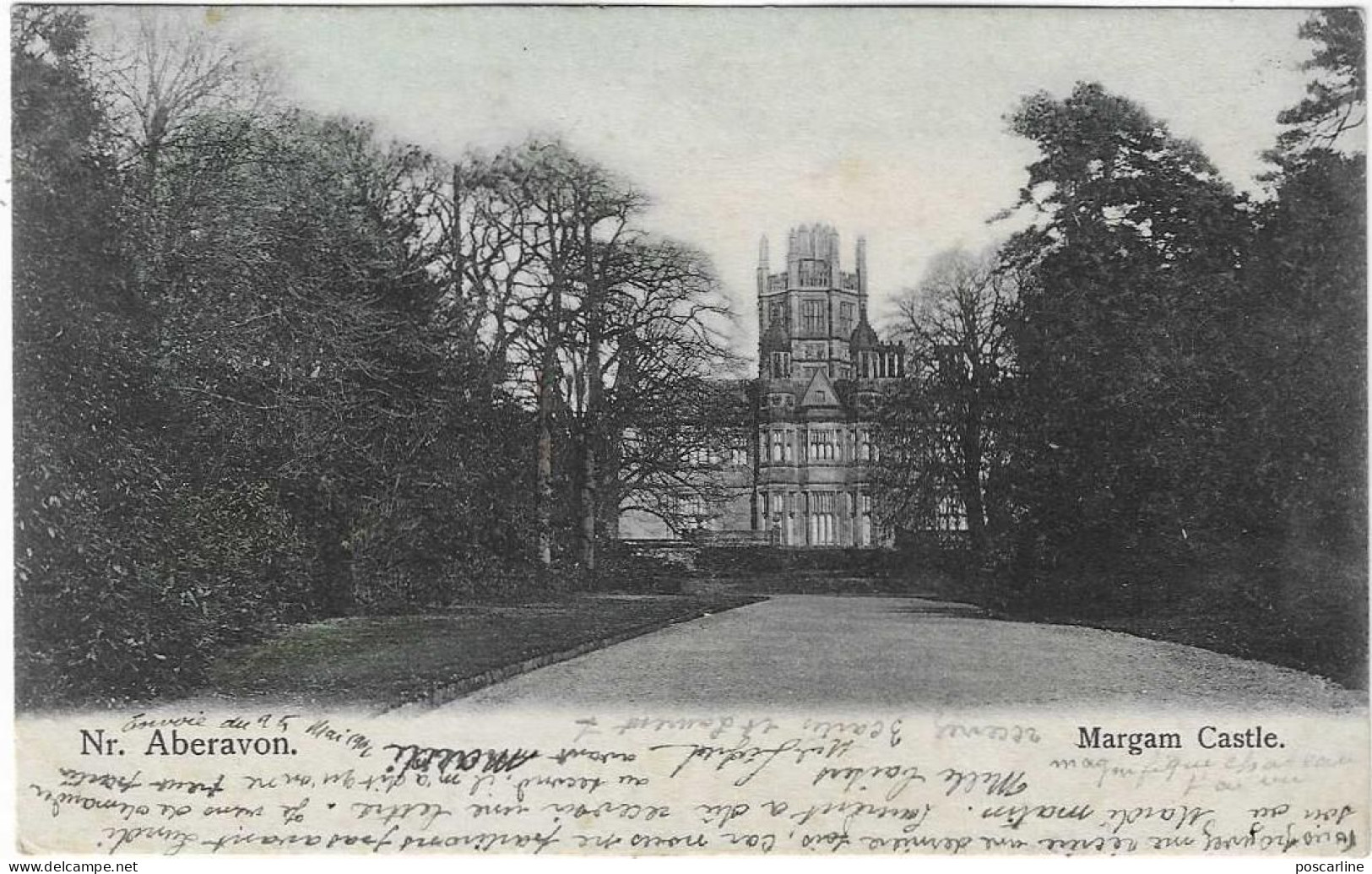 Wales, Glamorgan, Margam Castle Near Aberavon,1906, 2 Scans - Glamorgan