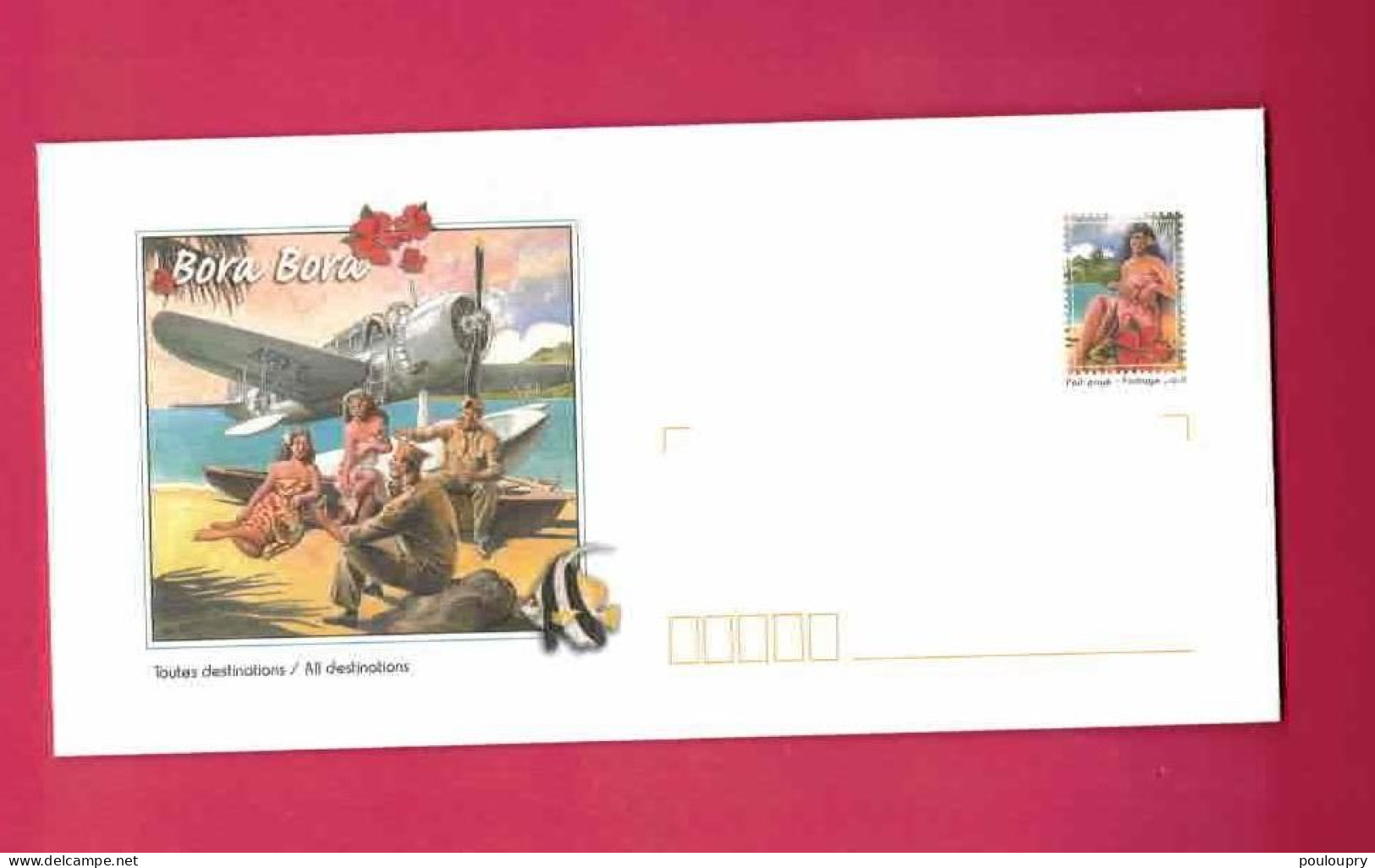 Entier Postal N° 21-CP à 24-E - Ma Vie - Bora-Bora - Interi Postali