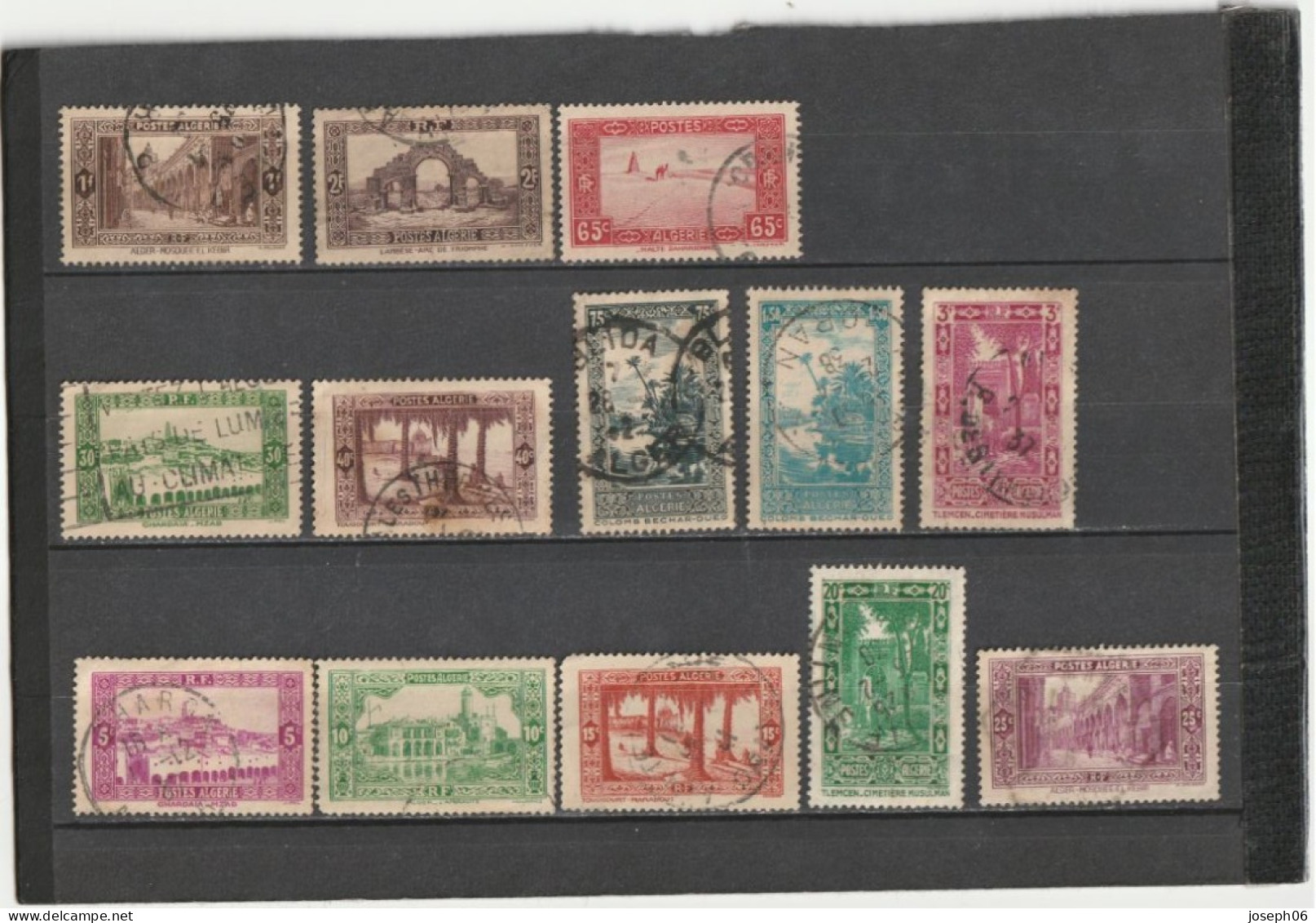 ALGERIE   1936  - 37   Y.T. N° 101  à  126  Incomplet  Oblitéré  Frais De Gestion Compris - Used Stamps