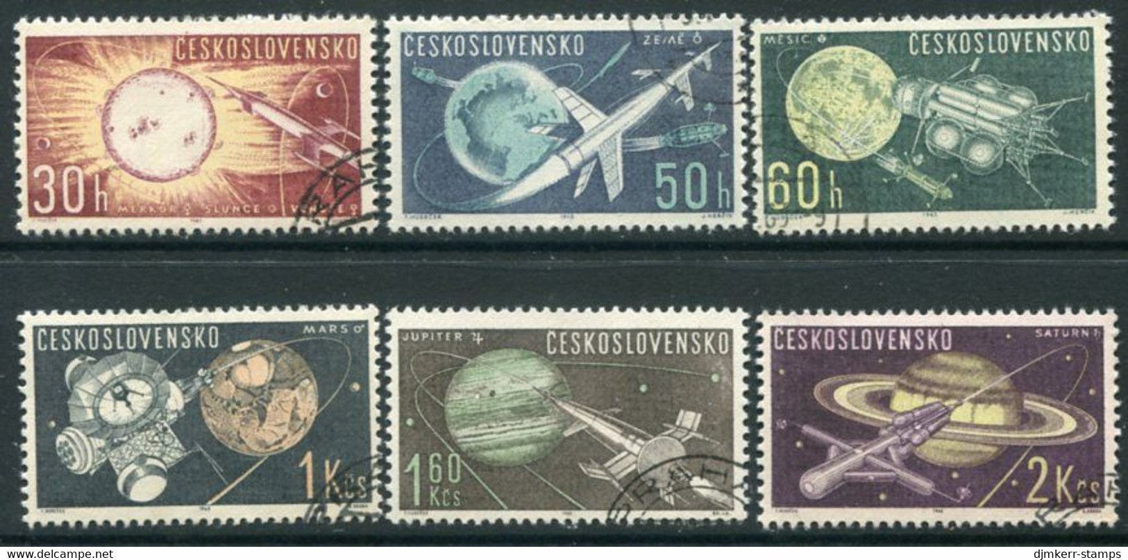 CZECHOSLOVAKIA 1963 Space Research Used.  Michel 1396-1401 - Gebruikt