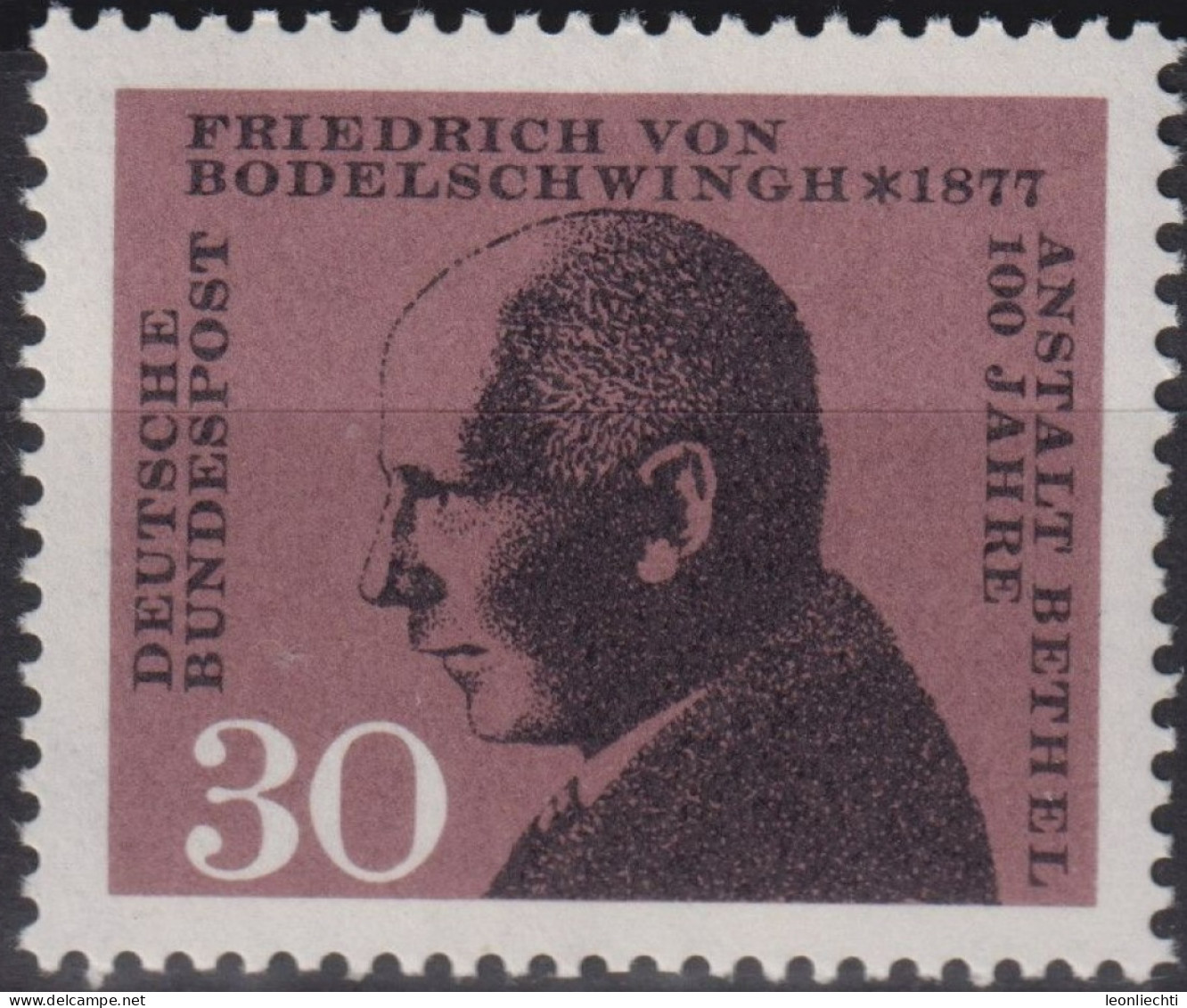 1967 Deutschland > BRD, ** Mi:DE 537, Sn:DE 973, Yt:DE 402, Friedrich Von Bodelschwingh - Other & Unclassified