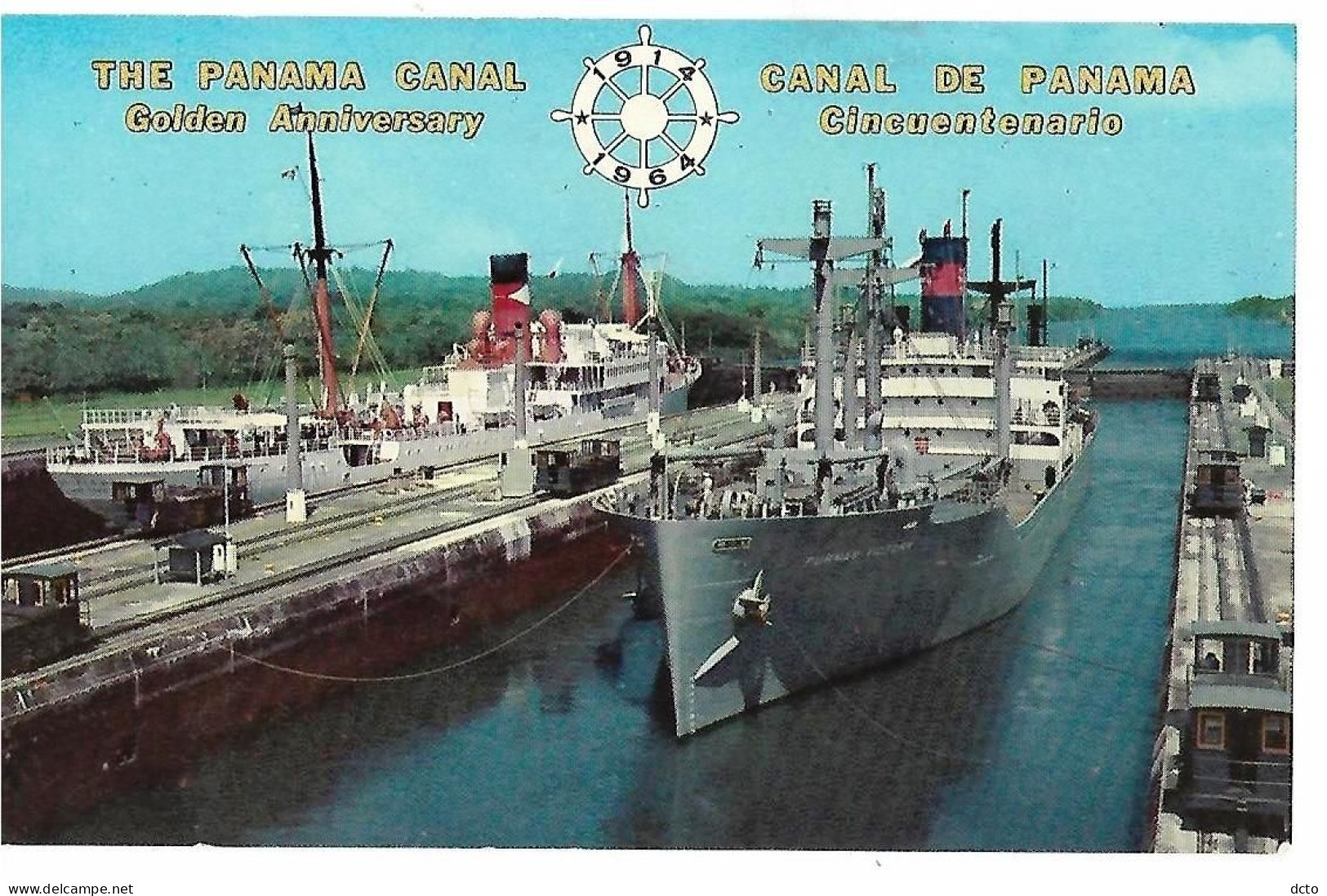 PANAMA Canal, Esclusas De Gatun, Golden Anniversary 1914-1964 - Panama