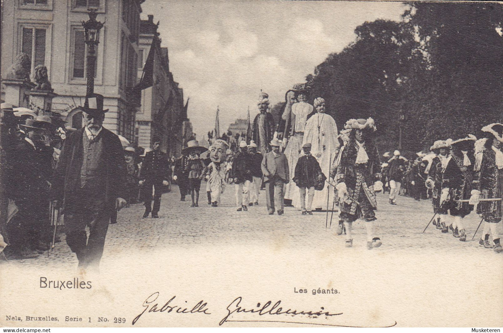 Belgium CPA Bruxelles Les Géants Nels, Serie 1, No. 289 Animé Animation BRUXELLES 1902? VENICE Italy (2 Scans) - Fiestas, Celebraciones