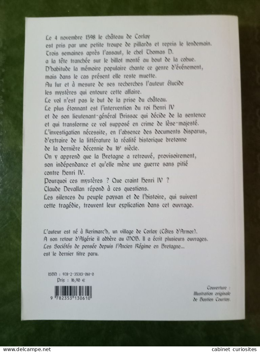 Une Résistance Bretonne Contre Henri IV - Claude Devallan - Très Bon état - Esotérisme