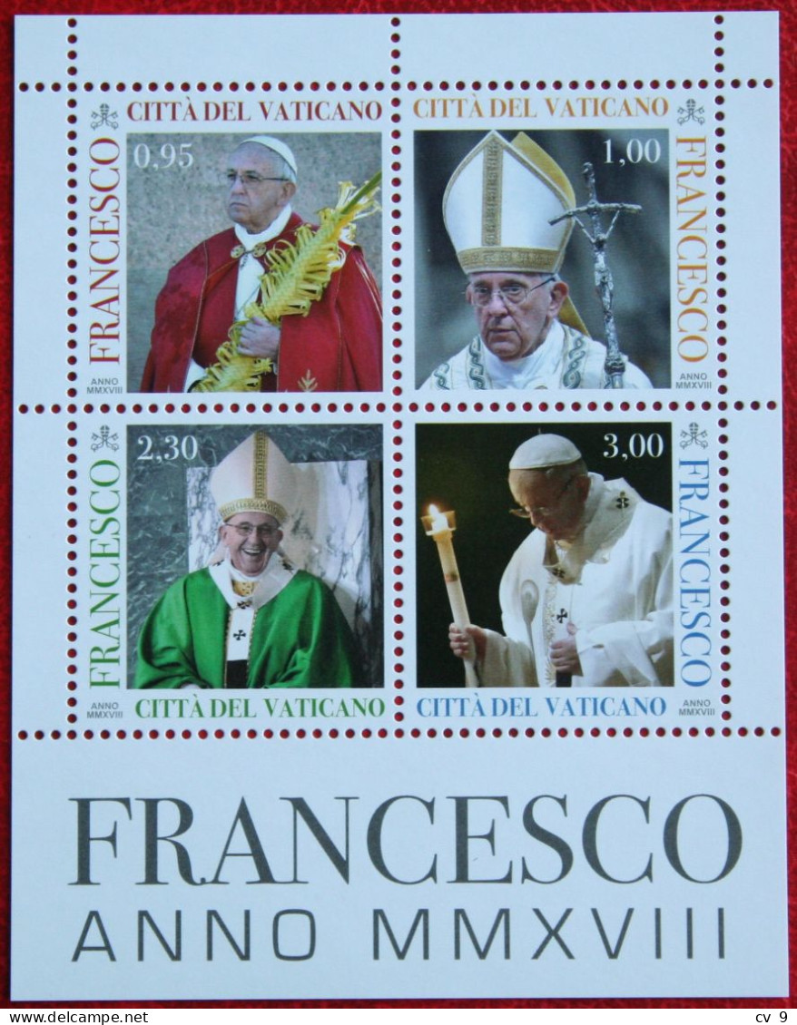 Sixth Year Of Pope Francis' Pontificate 2018 Mi 55 1920-1923 Yv 1773-1776 POSTFRIS / MNH / ** VATICANO VATICAN - Neufs