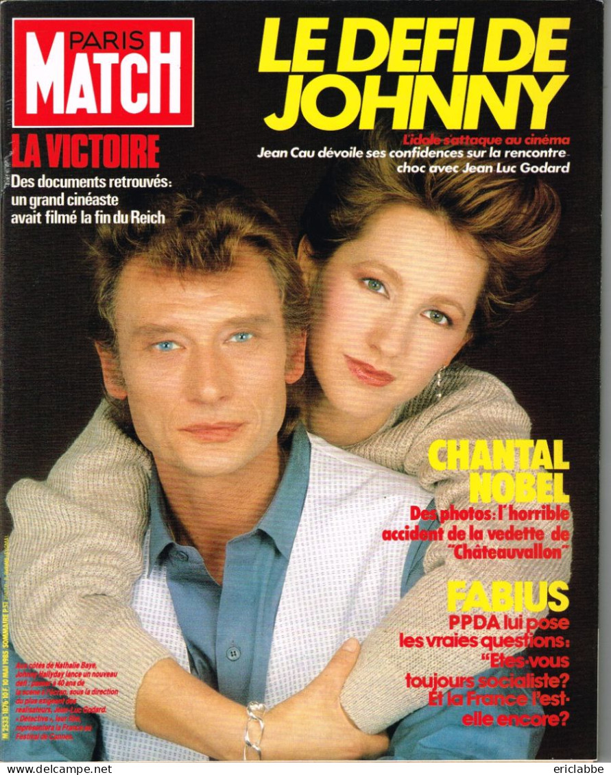 Lot 19 PARIS MATCH Johnny Hallyday Années 1984 à 1991