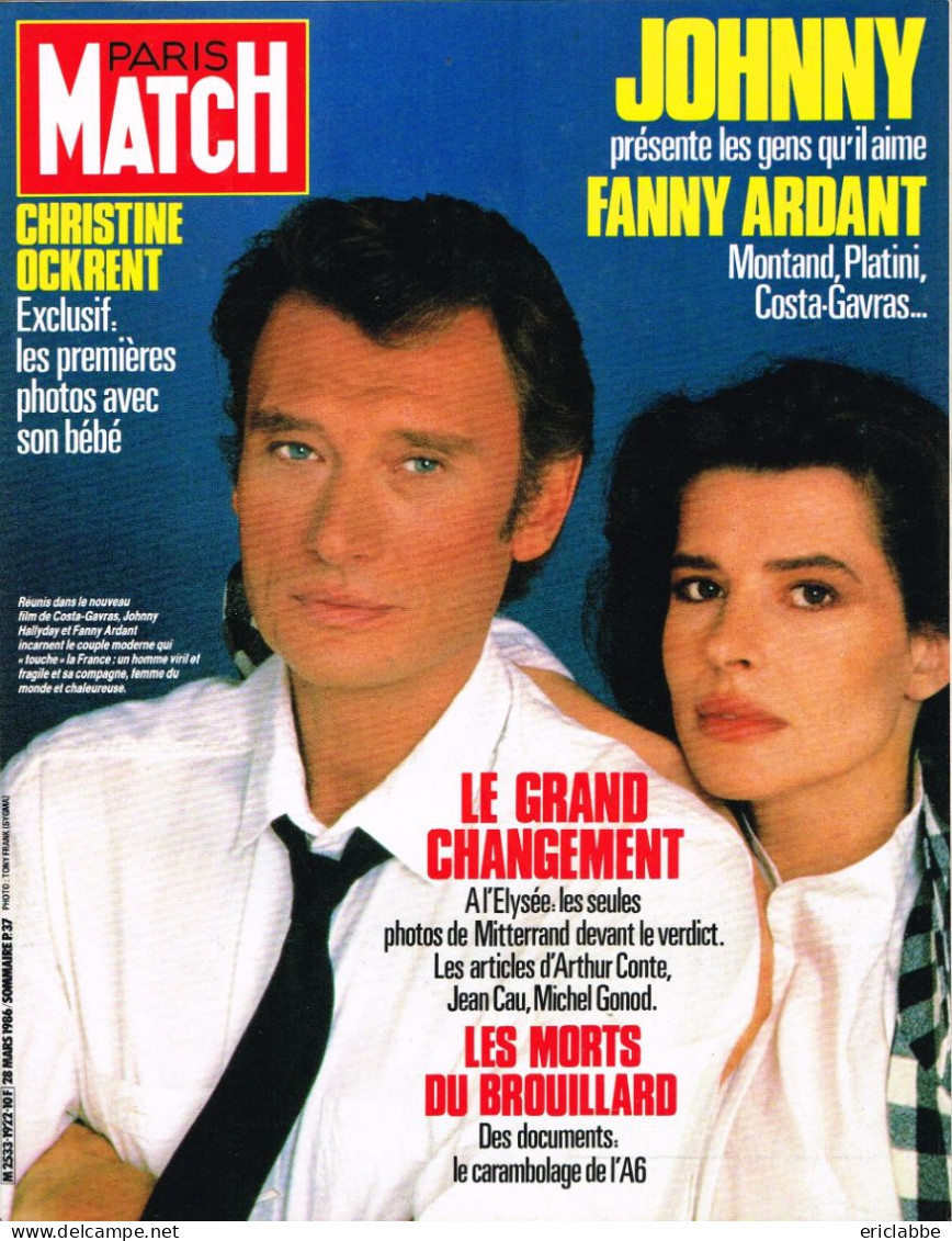 Lot 19 PARIS MATCH Johnny Hallyday Années 1984 à 1991