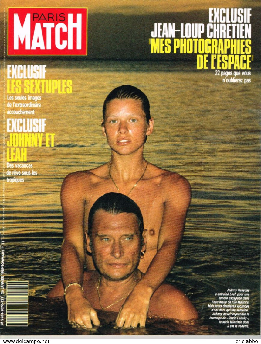 Lot 19 PARIS MATCH Johnny Hallyday Années 1984 à 1991