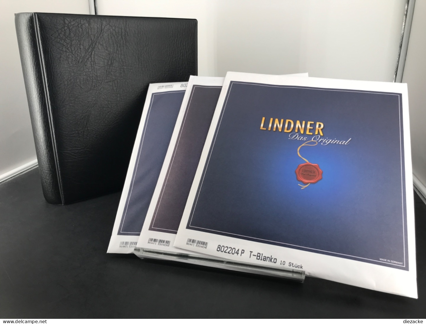 Lindner Blankoblätter 3x 802204 Und Ringbinder 1104 Schwarz ANGEBOT Neuware ( - Reliures Seules