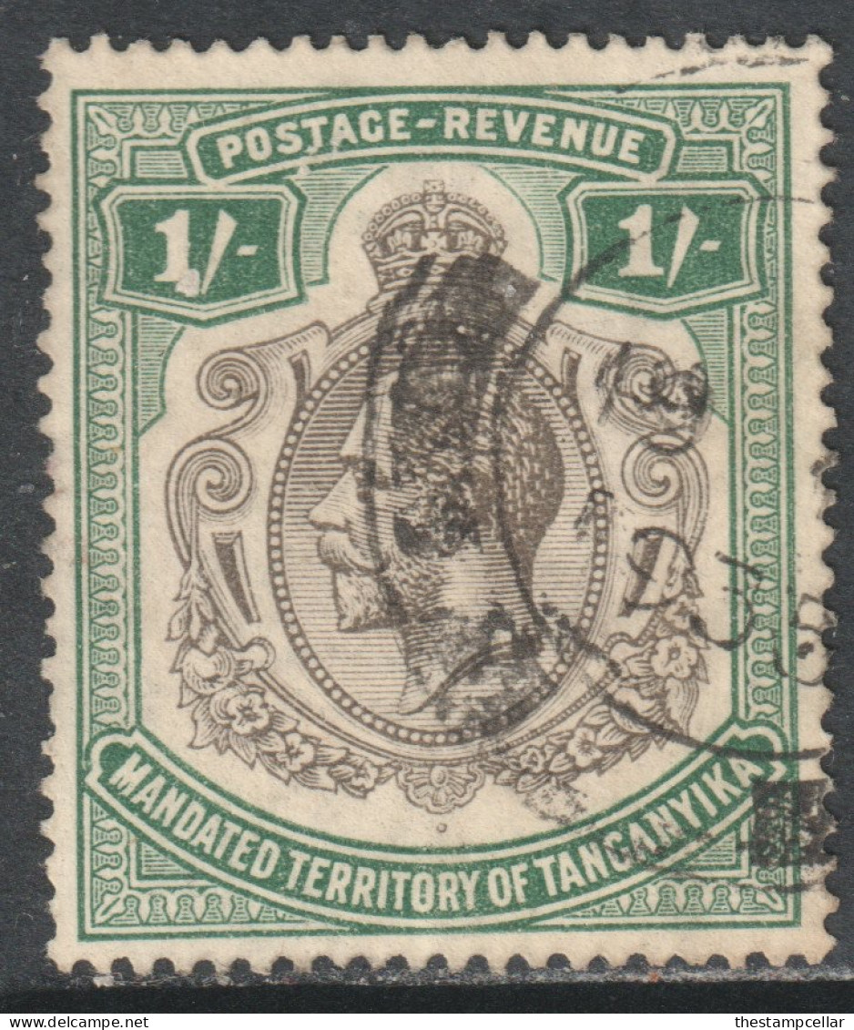 Tanganyika Scott 39 - SG102, 1927 George V 1/- Used - Tanganyika (...-1932)