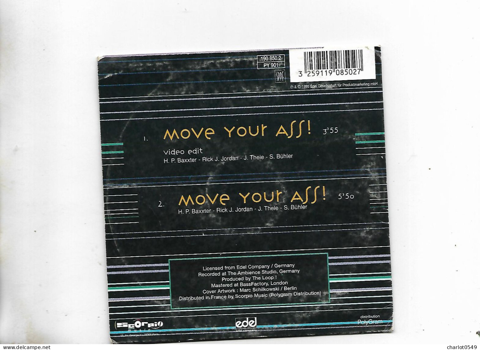 Cd 2 Titres Scootel Move Your Ass - Sonstige & Ohne Zuordnung