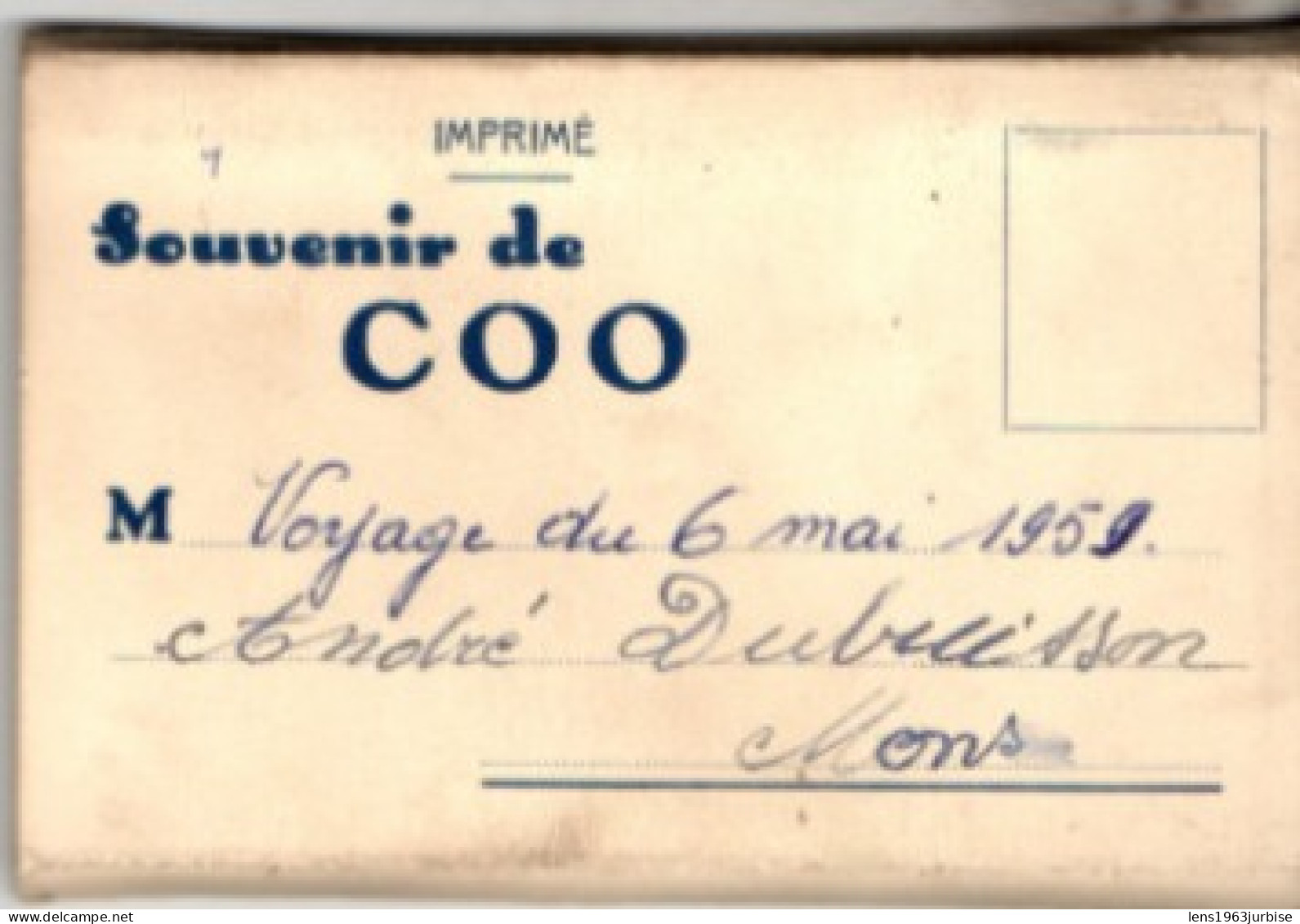 Souvenir De Coo , Edition , Mr Jacques Hotte , Restaurant Du Vieux Moulin - Stavelot