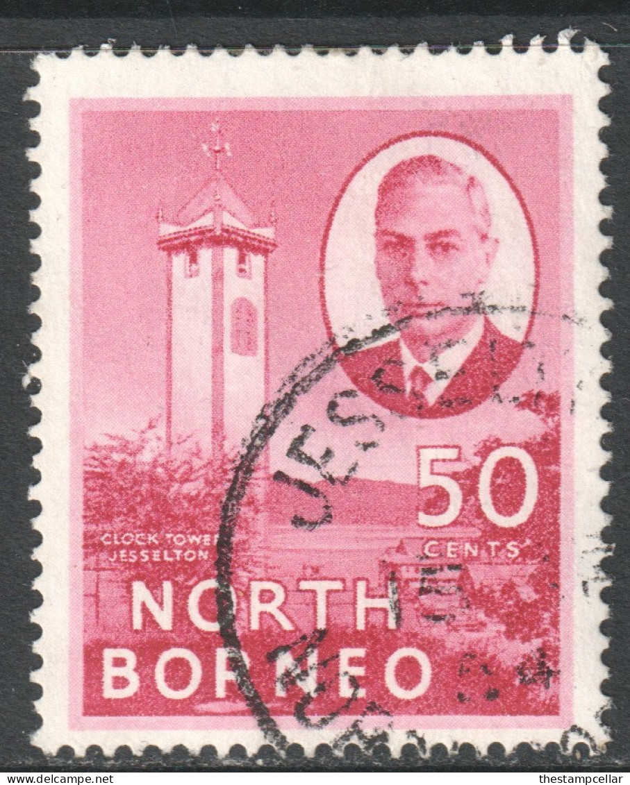 North Borneo Scott 259 - SG366a, 1950 George VI 50c "Jesselton" Used - Borneo Del Nord (...-1963)