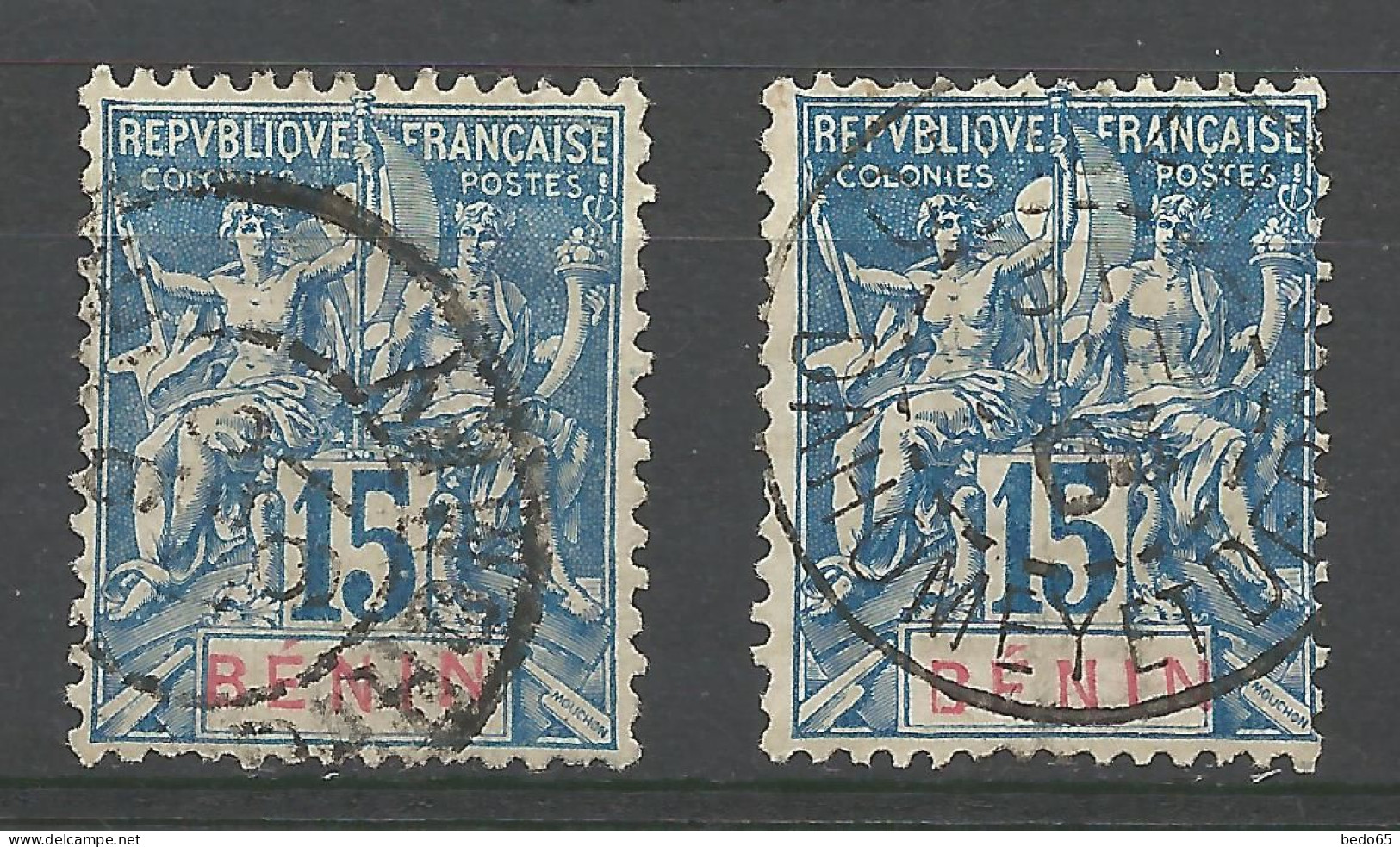 BENIN N° 38 Bleu Clair Et Bleu OBL / Used - Gebraucht