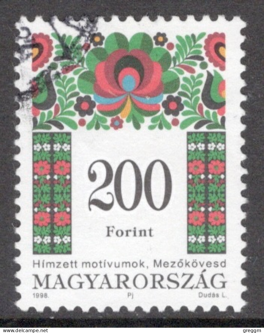 Hungary 1998  Single Stamp Celebrating Folklore Motive In Fine Used - Used Stamps