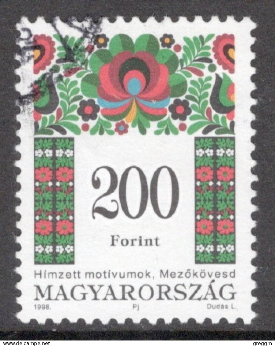 Hungary 1998  Single Stamp Celebrating Folklore Motive In Fine Used - Usado