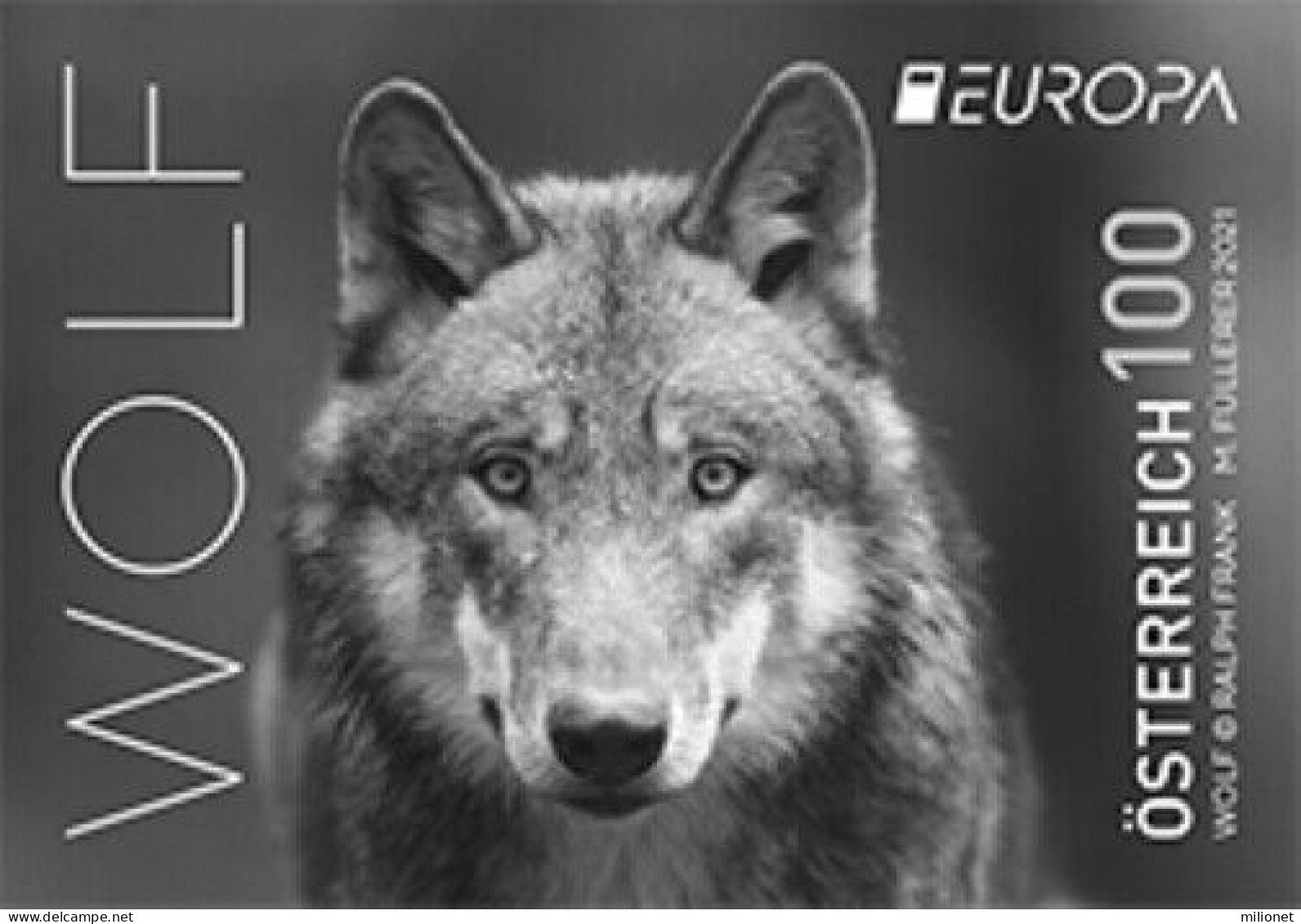 SALE!!! AUSTRIA AUTRICHE ÖSTERREICH 2021 EUROPA CEPT Endangered National Wildlife Imperforated Blackprint MNH ** - 2021