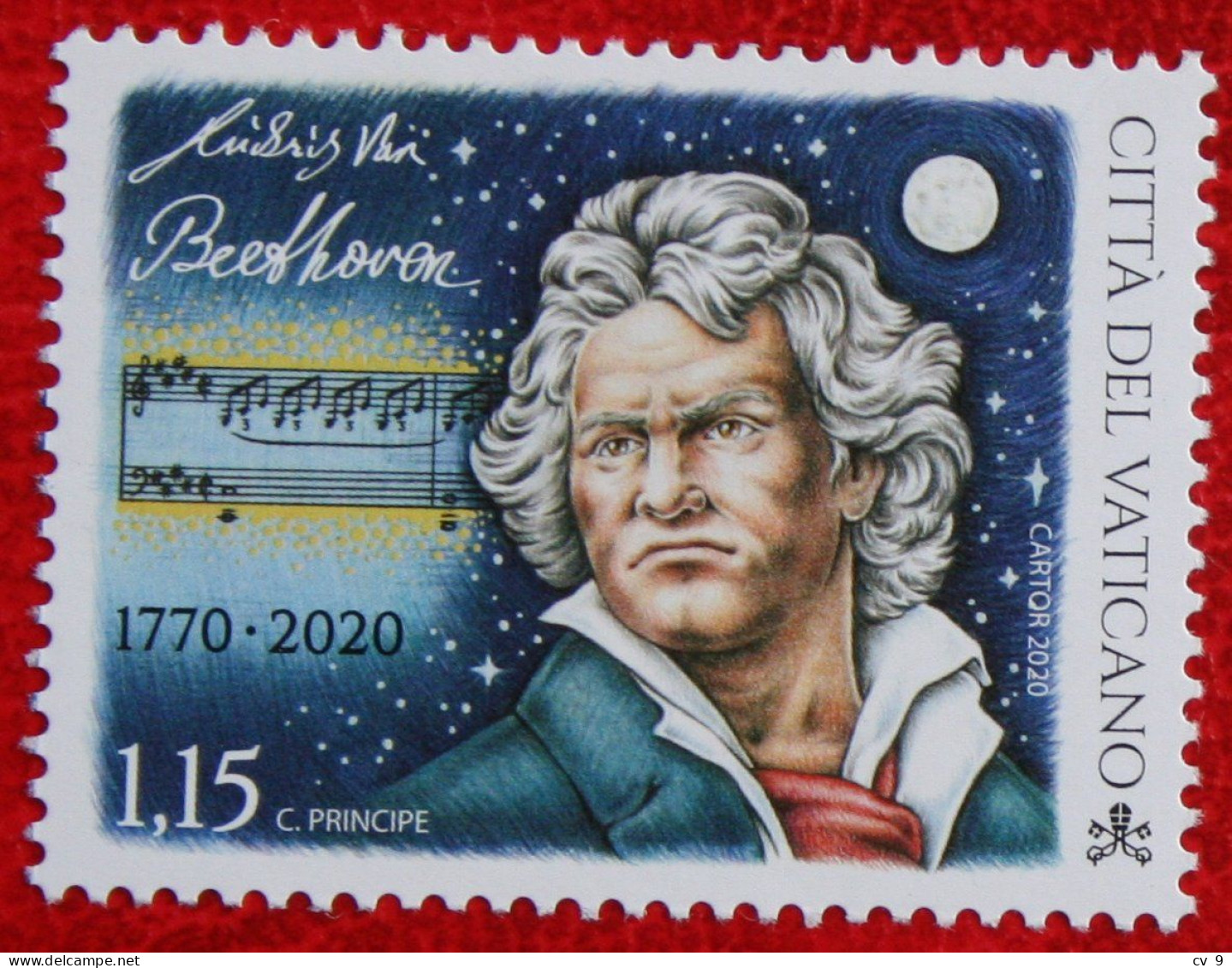 250 Anni Della Nascita Di Ludwig Van Beethoven  2020 Mi - Yv - POSTFRIS / MNH / ** VATICANO VATICAN - Ungebraucht