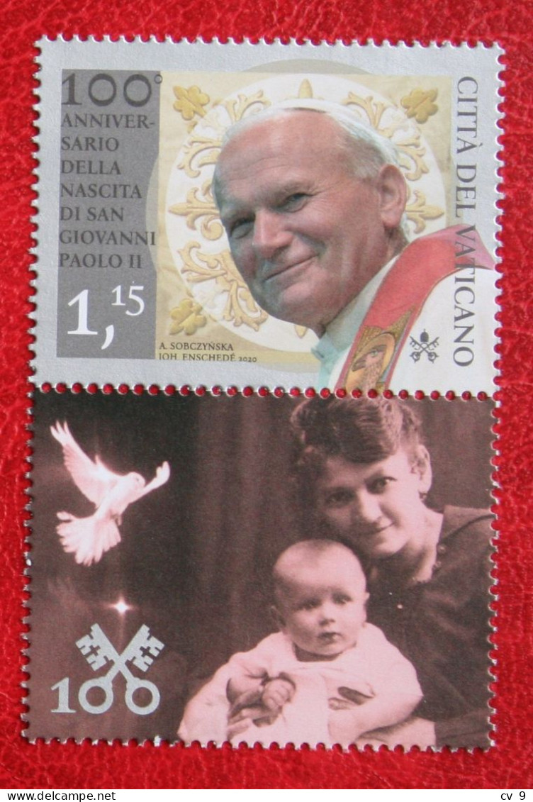 100 Anni Della Nascita Di Papa Giovanni Paolo II 2020 Mi - Yv - POSTFRIS / MNH / ** VATICANO VATICAN - Nuevos