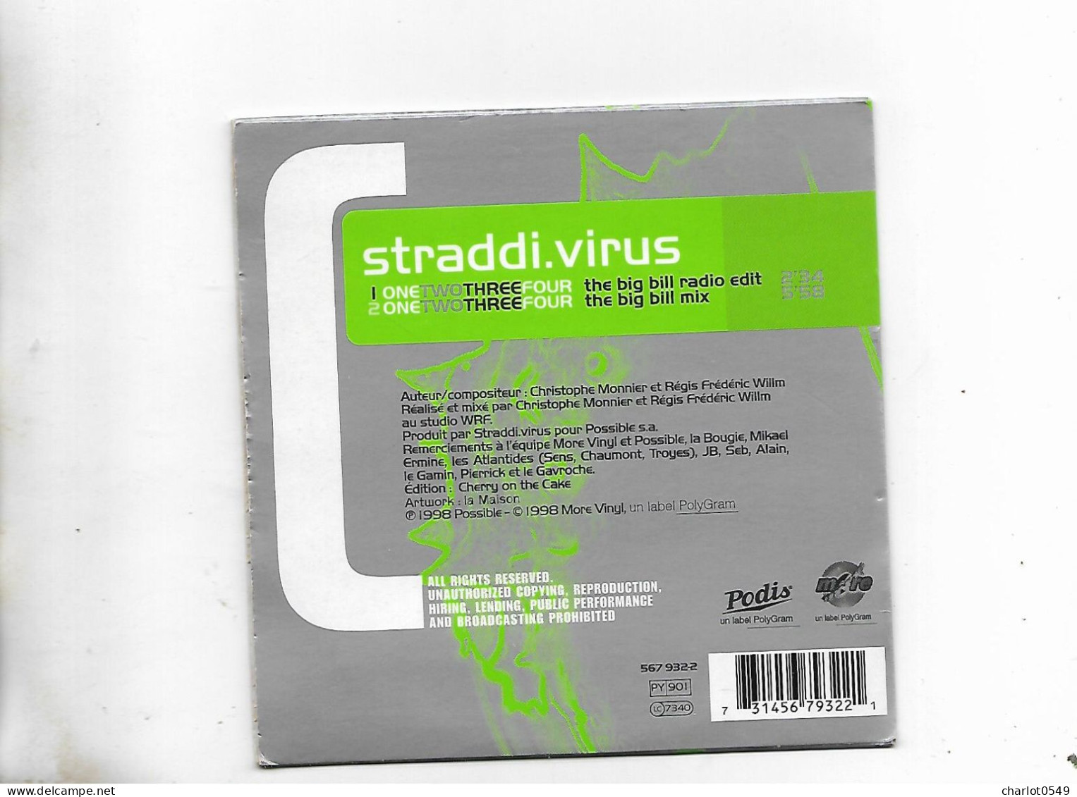 Cd 2 Titres Stradi Virus - Andere & Zonder Classificatie