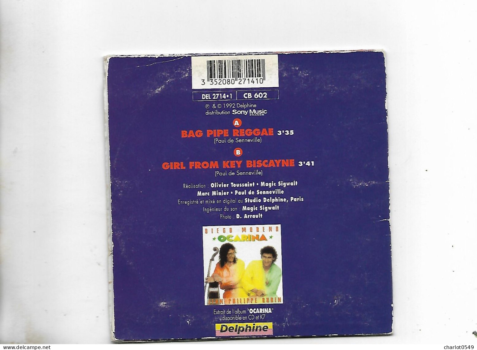 Cd 2 Titres Bag Pipe Reggae - Andere & Zonder Classificatie