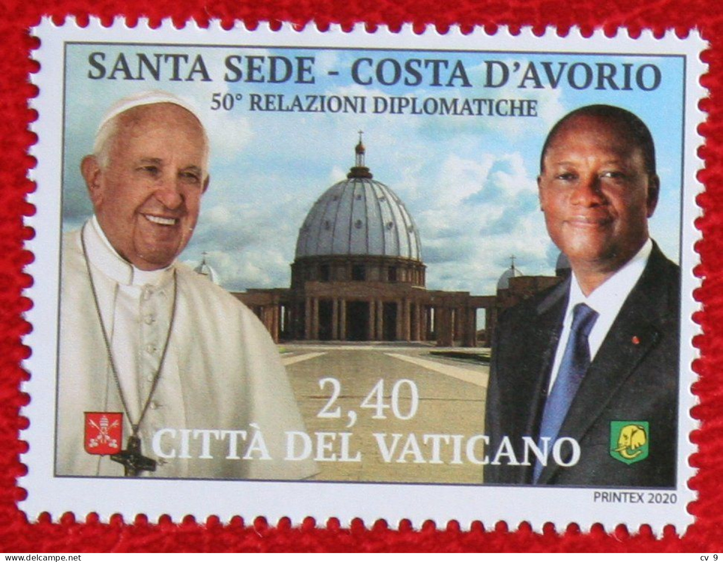 JOINT ISSUE VATICAN CITY WITH IVORY COAST Pope Francisco 2020 Mi - Yv - POSTFRIS / MNH / ** VATICANO VATICAN - Nuovi