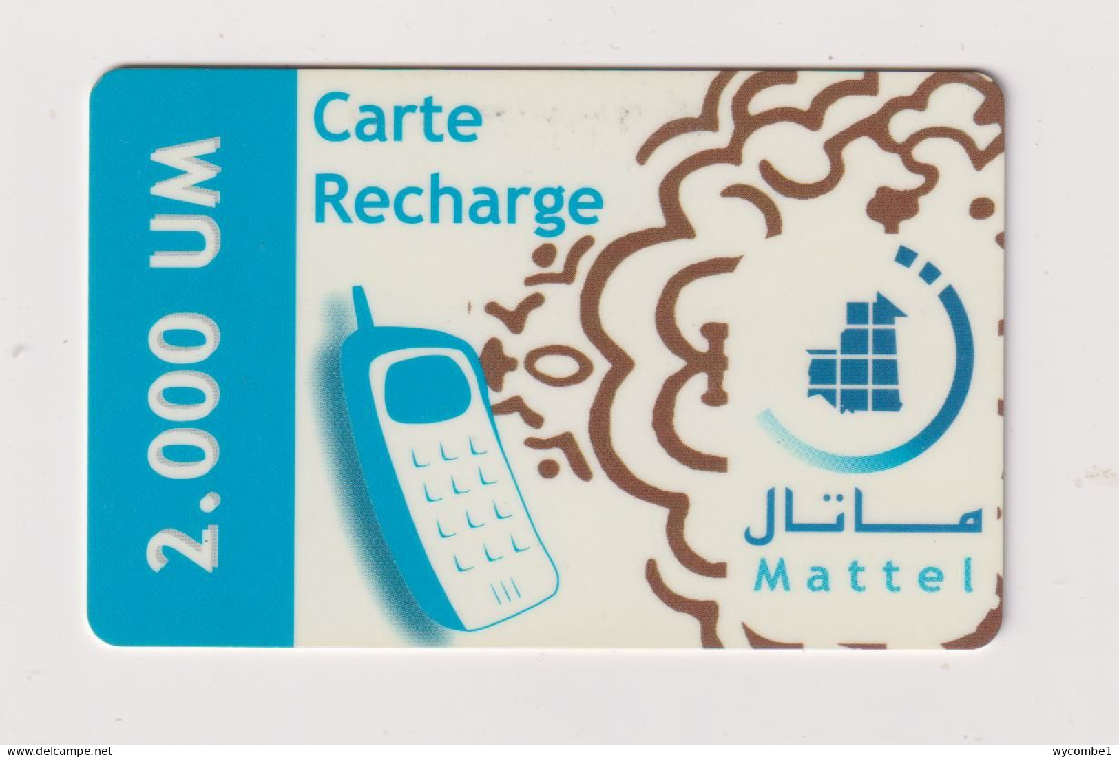 MAURITANIA -  Mobile Phone Remote  Phonecard - Mauritanië
