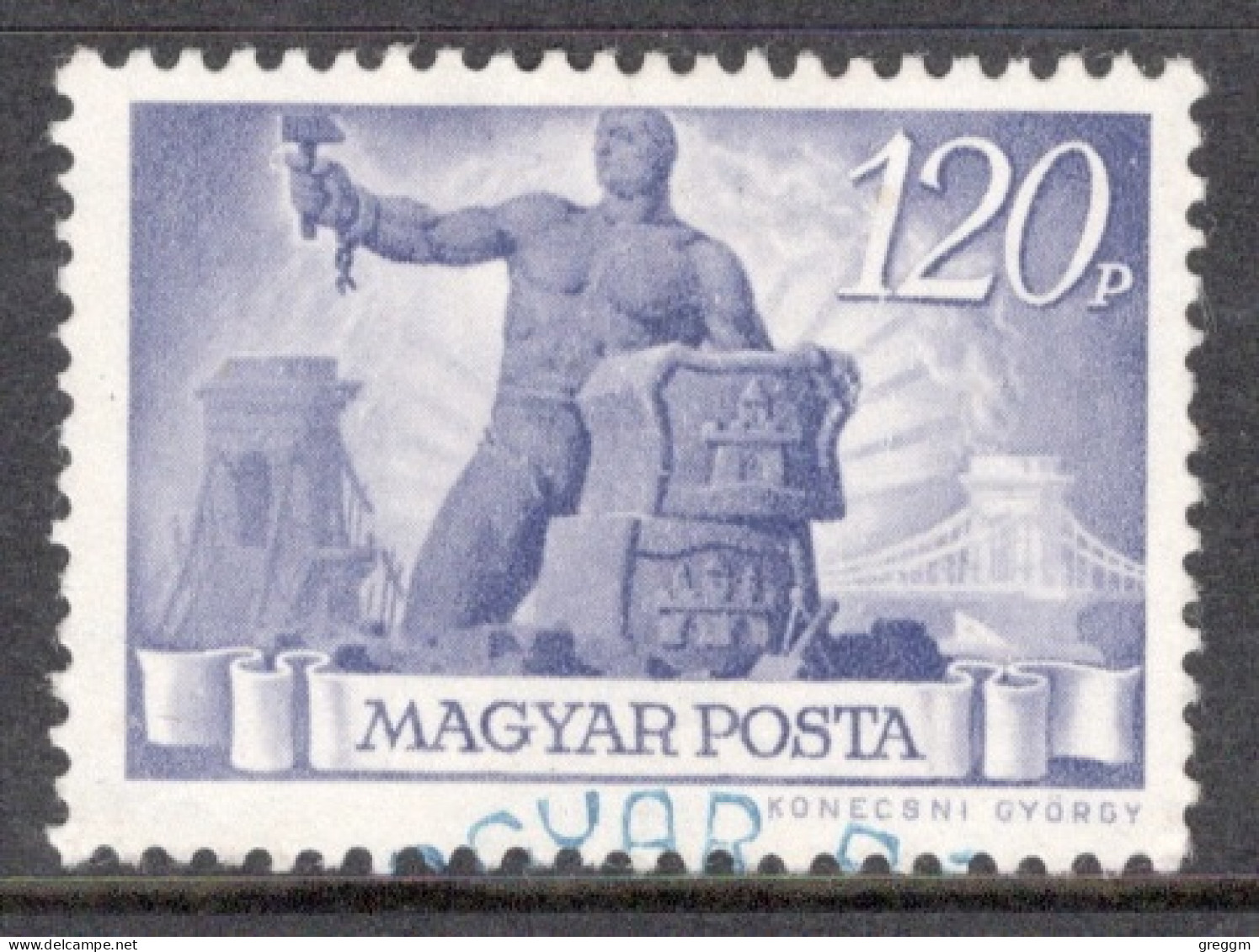 Hungary 1945 Single Stamp Celebrating Reconstruction In Fine Used - Used Stamps