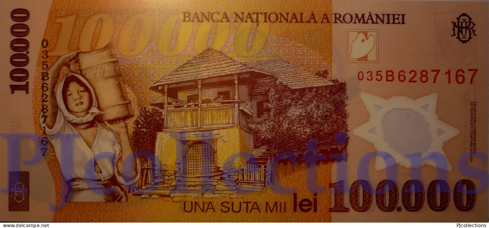 ROMANIA 100000 LEI 2001 PICK 114 POLYMER UNC - Roumanie