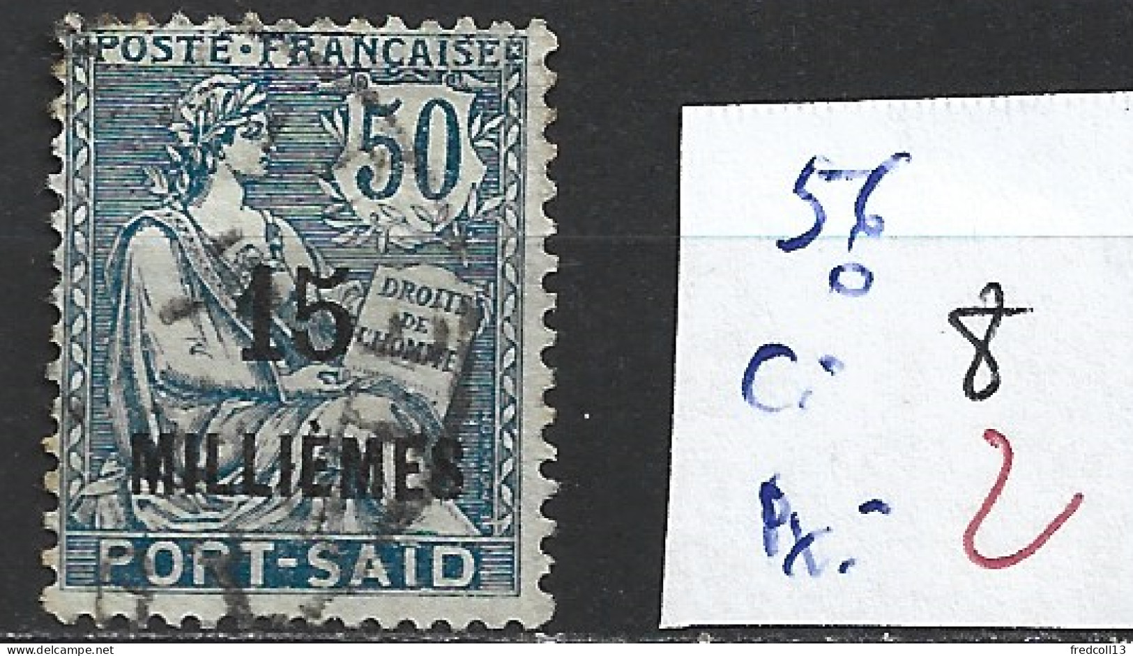 PORT-SAÏD 56 Oblitéré Côte 8 € - Used Stamps