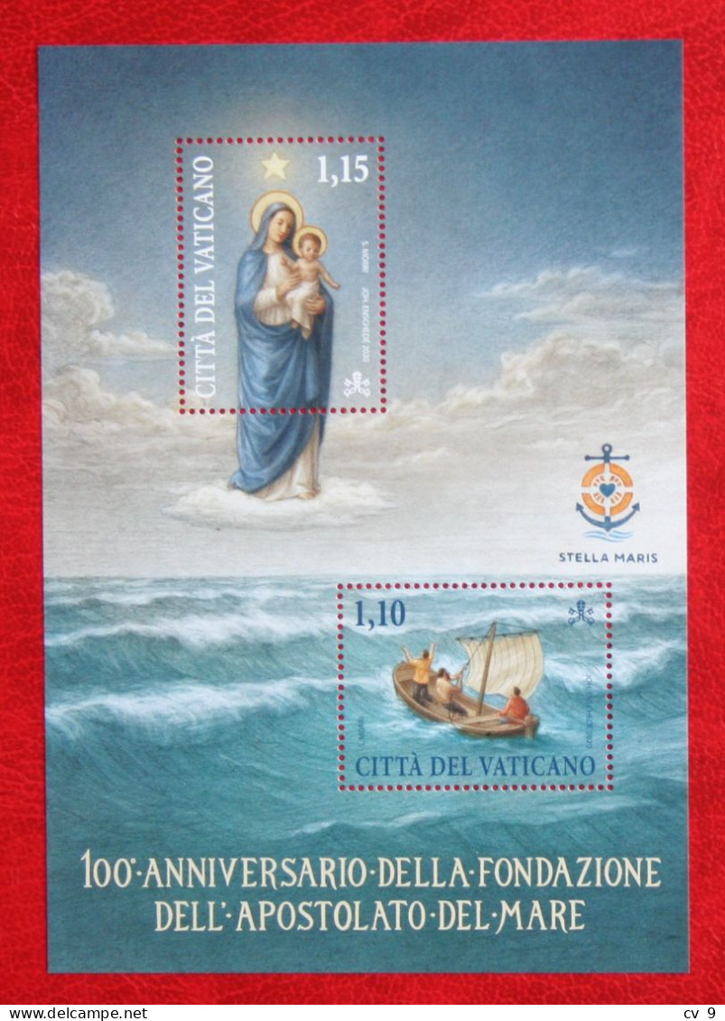 100° ANNIVERSARIO FONDAZIONE APOSTOLATO DEL MARE 2020 Mi - Yv - POSTFRIS / MNH / ** VATICANO VATICAN - Nuevos