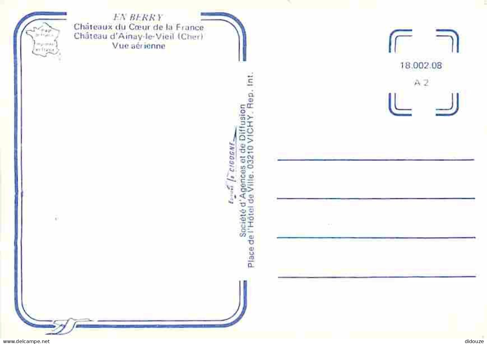 18 - Ainay Le Vieil - Le Château - Vue Aérienne - Carte Neuve - CPM - Voir Scans Recto-Verso - Ainay-le-Vieil