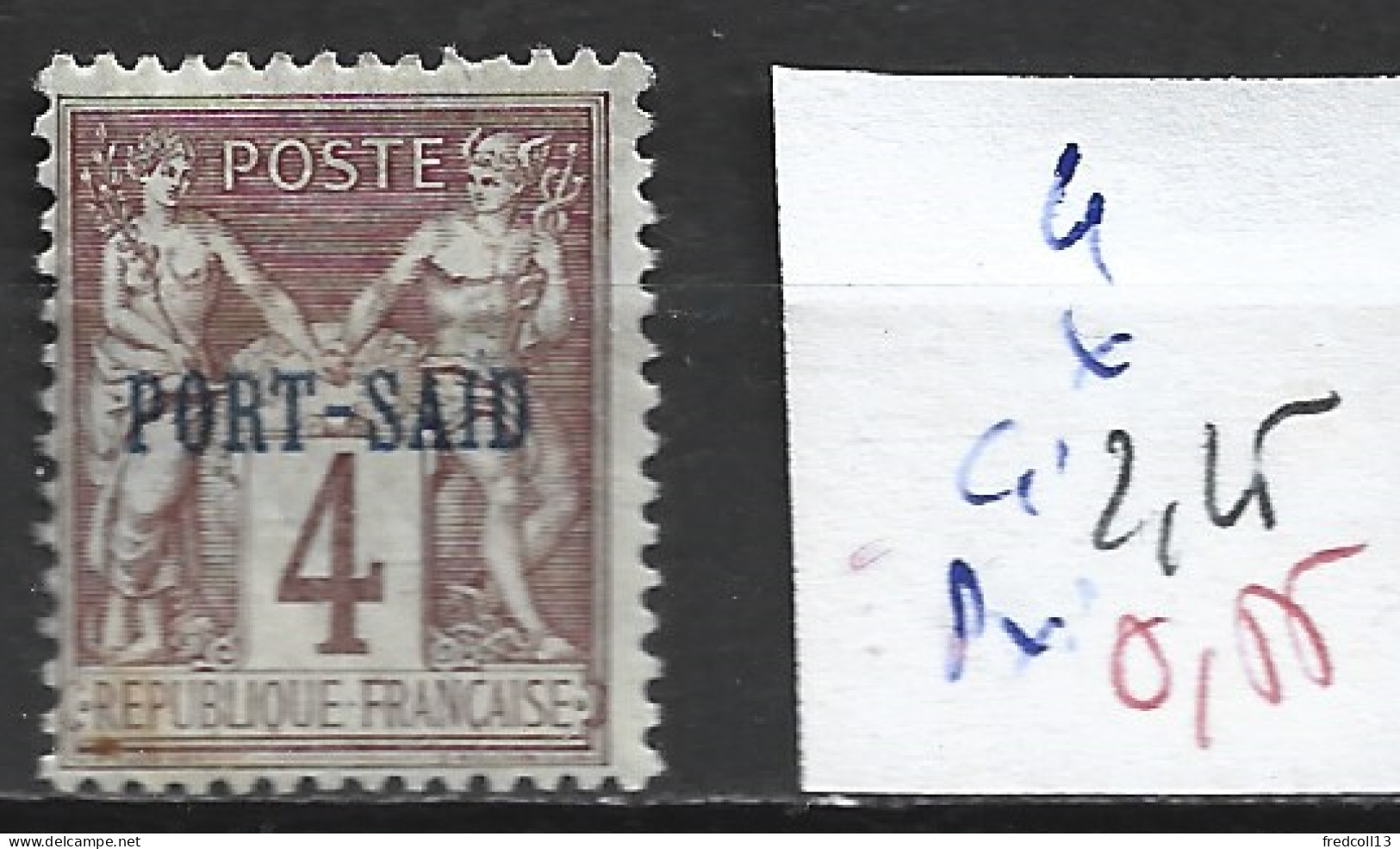 PORT-SAÏD 4 * Côte 2.25 € - Unused Stamps