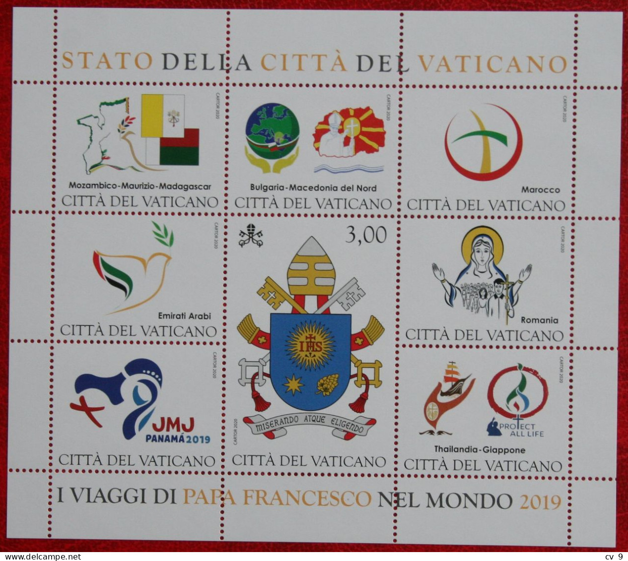 VIAGGI DEL PAPA 2019 2020 Mi - Yv - POSTFRIS / MNH / ** VATICANO VATICAN - Unused Stamps