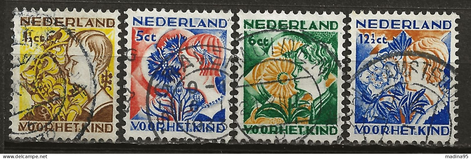 PAYS-BAS: Obl., N° YT 245 à 248, Série, TB - Used Stamps
