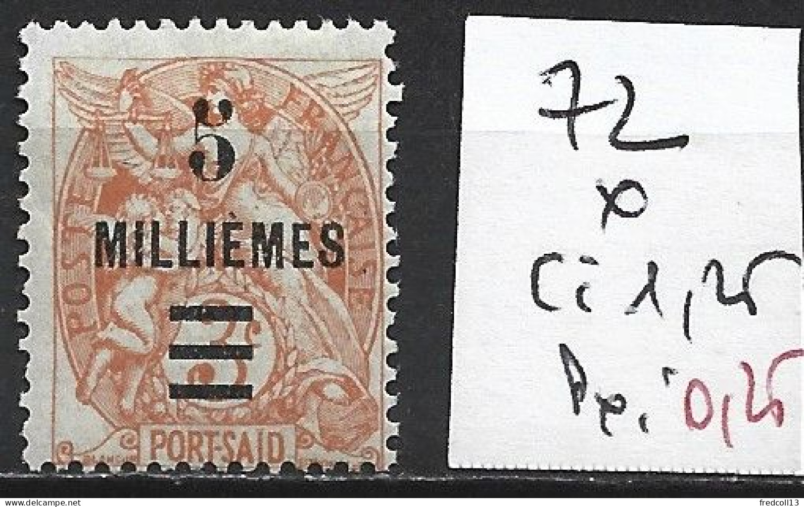 PORT-SAÏD 72 * Côte 1.25 € - Unused Stamps