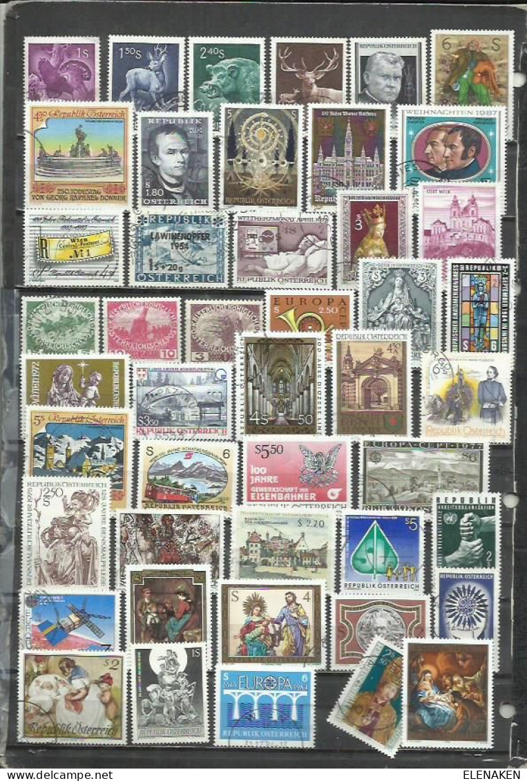 G884O-LOTE SELLOS AUSTRIA SIN TASAR,ANTIGUOS,MODERNO,SIN TASAR,IMAGEN REAL,BONITOS.ALTO VALOR EN CONJUNTO, - Collections