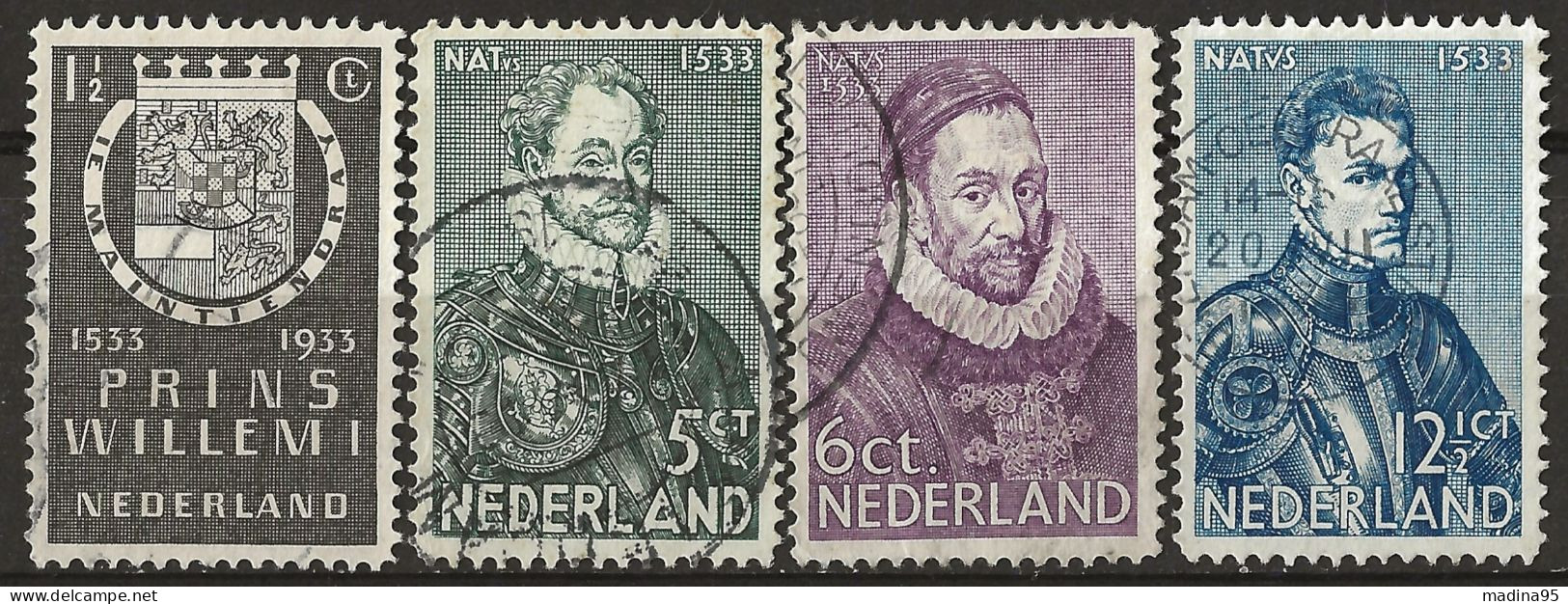 PAYS-BAS: Obl., N° YT 249 à 252, Série, TB - Used Stamps