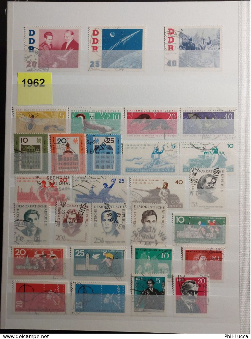 DDR | Annate complete usate 1949/1962 (no foglietti)