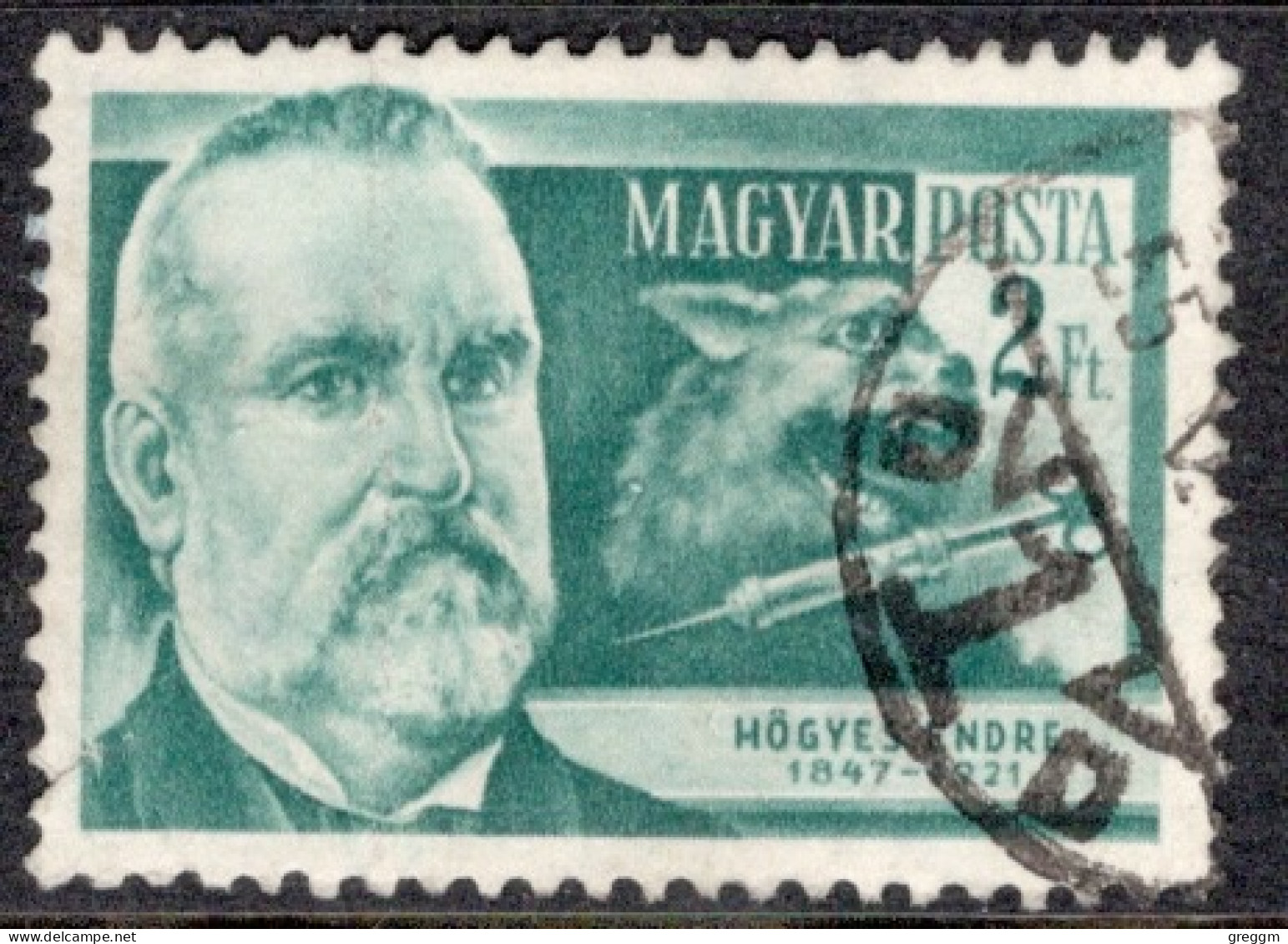 Hungary 1954 Single Stamp Celebrating Scientists In Fine Used - Oblitérés