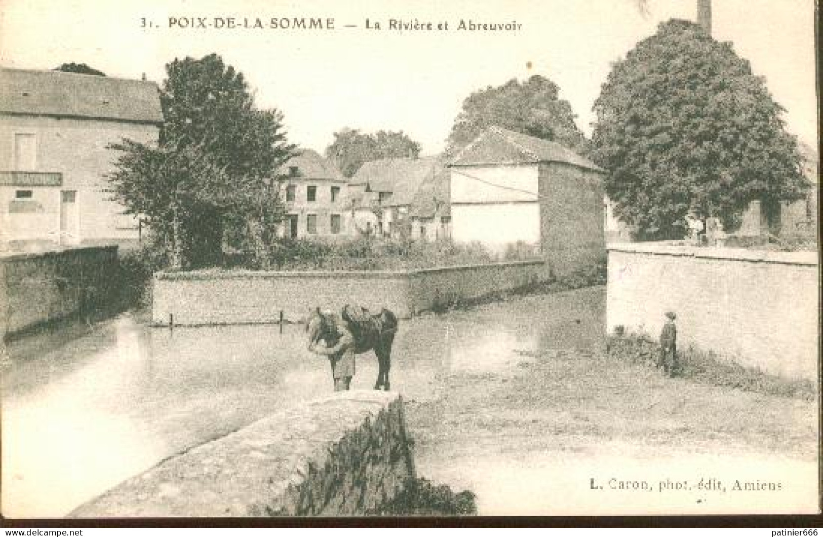 Poix De La Somme La Riviere Et Abreuvoir - Poix-de-Picardie