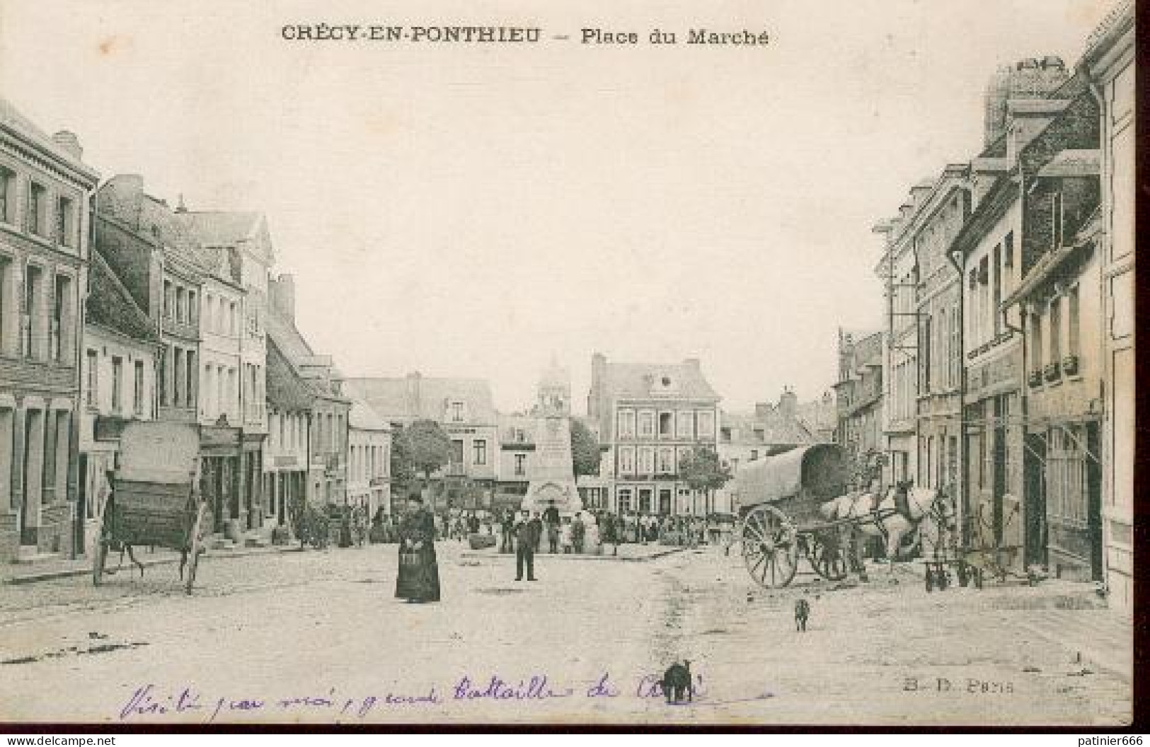 Crecy En Ponthieu Place Du Marche - Crecy En Ponthieu