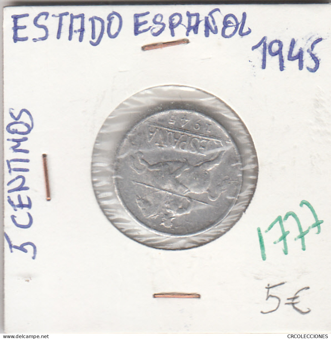 CRE1777 MONEDA ESPAÑA 5 CENTIMOS 1945 EBC  - Ohne Zuordnung