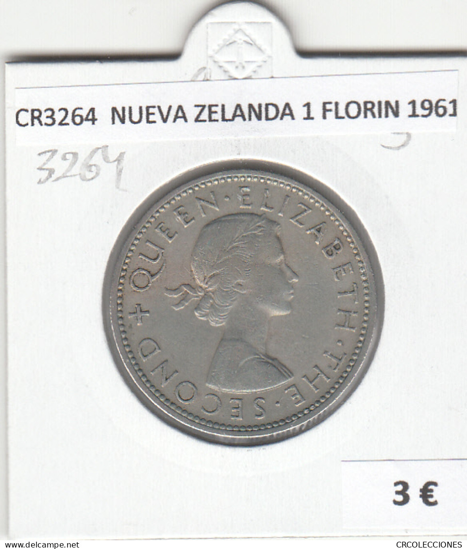 CR3264 MONEDA NUEVA ZELANDA 1 FLORIN 1961 MBC - Otros – Oceanía