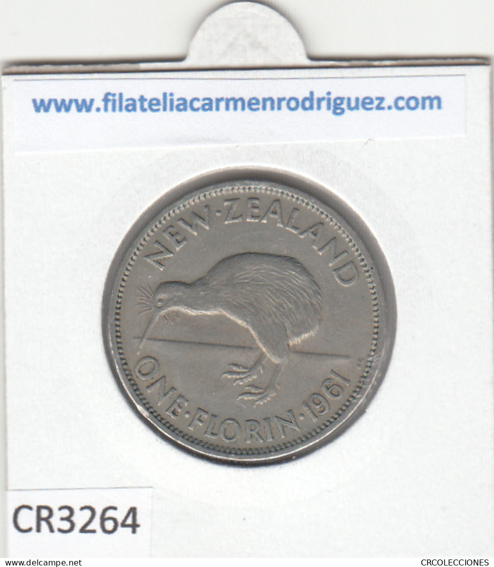 CR3264 MONEDA NUEVA ZELANDA 1 FLORIN 1961 MBC - Autres – Océanie