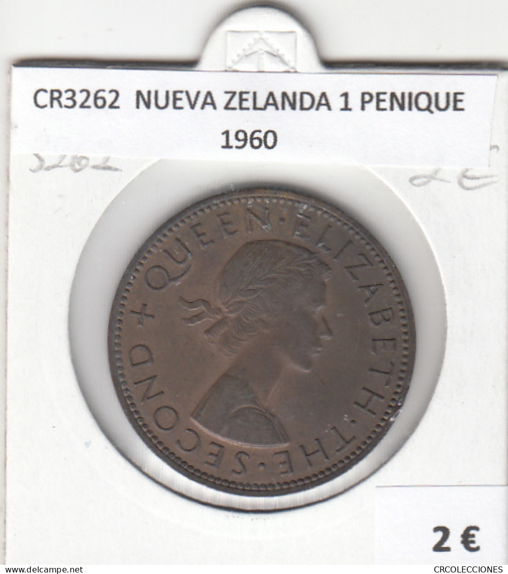 CR3262 MONEDA NUEVA ZELANDA 1 PENIQUE 1960 MBC - Otros – Oceanía