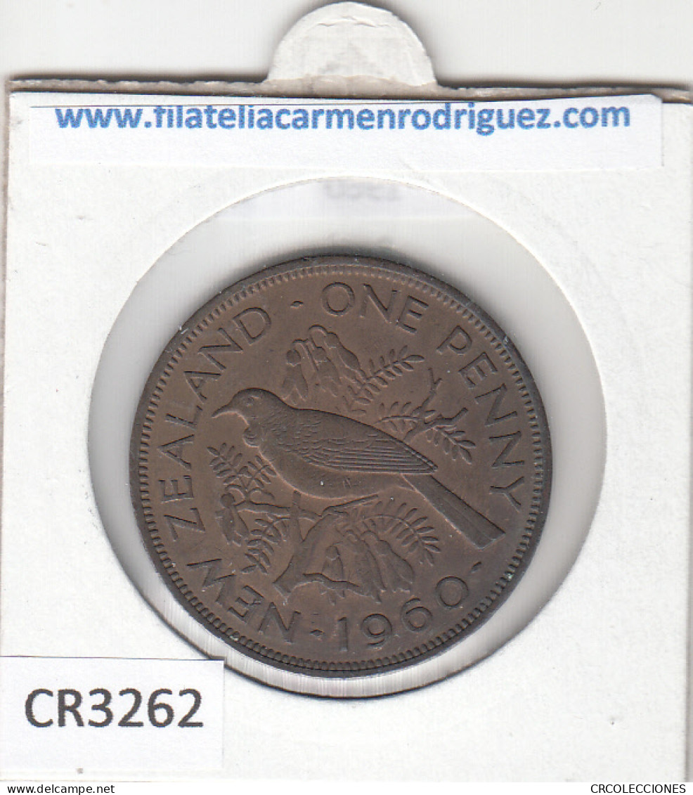 CR3262 MONEDA NUEVA ZELANDA 1 PENIQUE 1960 MBC - Autres – Océanie