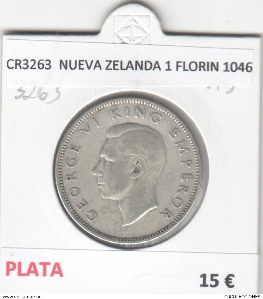 CR3263 MONEDA NUEVA ZELANDA 1 FLORIN 1046 MBC PLATA  - Otros – Oceanía