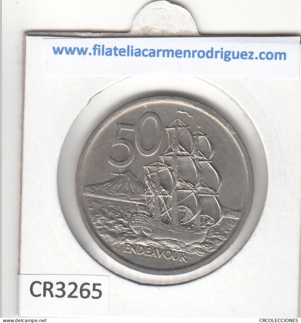 CR3265 MONEDA NUEVA ZELANDA 50 PENIQUES 1969 MBC - Otros – Oceanía